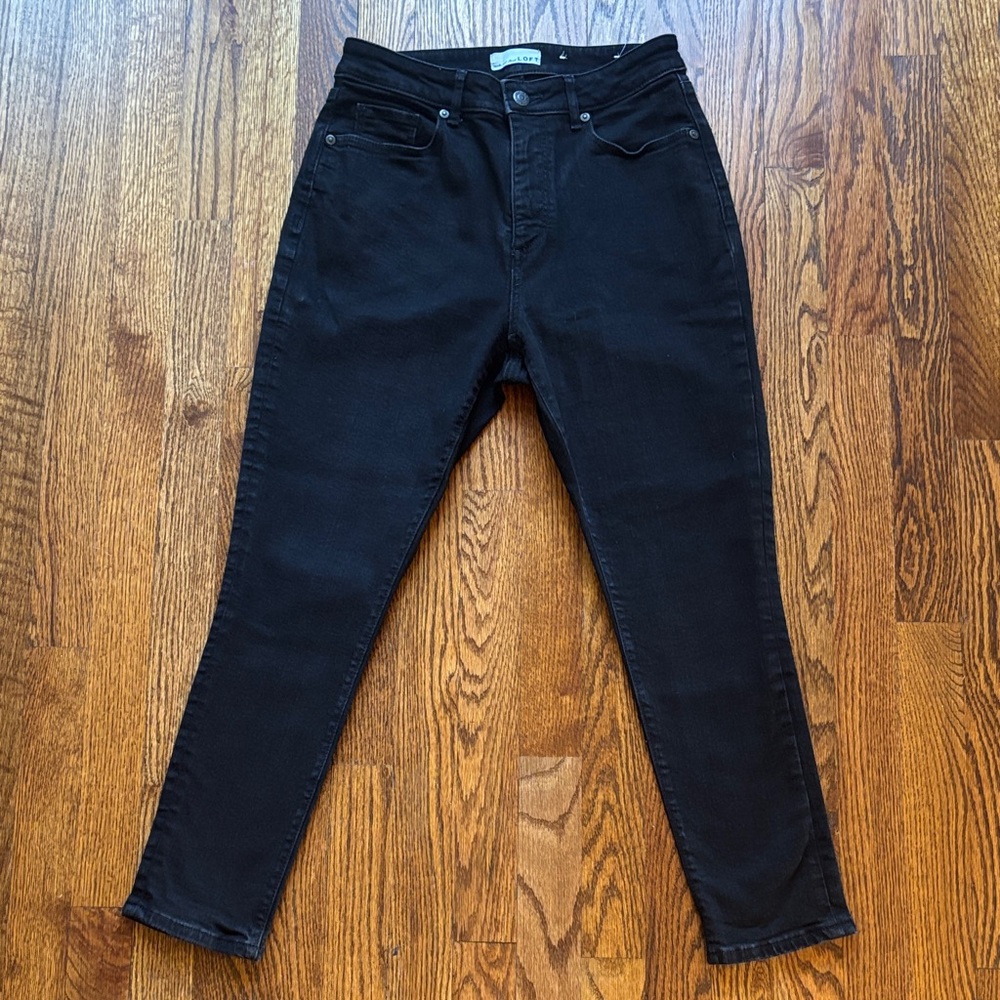 Loft Black Curvy Skinny Women's Jeans, size 28/6 petite